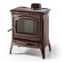 Дровяная печь Hergom Shelburne коричневая эмаль