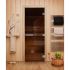 Дверь для бани DoorWood Эталон Бронза 1900х700, 10 мм, 3 петли, коробка - листв. порода