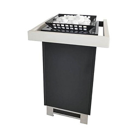 Печь для сауны Lang Kubo therm, 7.5 кВт, дополнительная сетка, поручни по трем сторонам фото